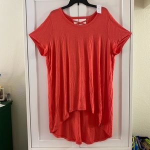 NWT Hi-Lo Pink LIVI top Sz 18/20